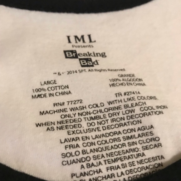 Breaking Bad Heisenberg Tank Top Size Large - Picture 3 of 8